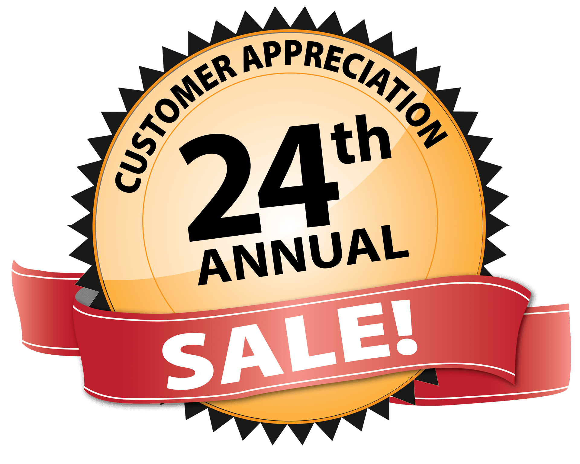 24th Annual Past Customer Sale Logo