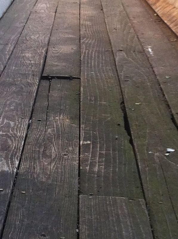 Old wood deck