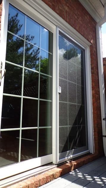 window pick with bricks on side