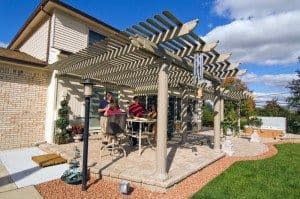 colorful pergolas