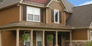 siding brown house